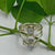 3 Stone Rainbow Moonstone Round Gemstone Designer Ring - 925 Sterling Silver Handmade Solid Women Ring Jewelry