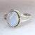 Genuine Moonstone Ring,minimalist Moonstone Silver Ring, Moonstone Ring, Crescent Moon Ring, Moonstone Statement Ring, Moon Stone Ring