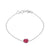 Ruby solid 925 sterling silver Braclet jewelry