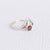 Garnet Ring, Sterling Silver Ring, Garnet Stone, Beautiful Ring, Natural Stone, Simple Ring,  Cut Stone, Free Shipping