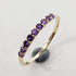 solid 925 sterling silver Amethyst ring  Gold Vermeil Ring