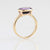 solid 925 sterling silver Amethyst ring  Gold Vermeil Ring