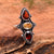 Citrin Garnet Solid 925 Sterling Silver Ring Jewelry