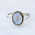 Genuine Moonstone Ring,minimalist Moonstone Silver Ring, Moonstone Ring, Crescent Moon Ring, Moonstone Statement Ring, Moon Stone Ring