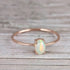 solid 925 sterling silver Opal ring  Gold Vermeil Ring