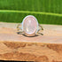 Natural Rose Quartz Ring, Sterling Silver 925, Designer Ring, Rose Quartz Jewelry, Beautiful Ring, Natural Stone, Boho Ring