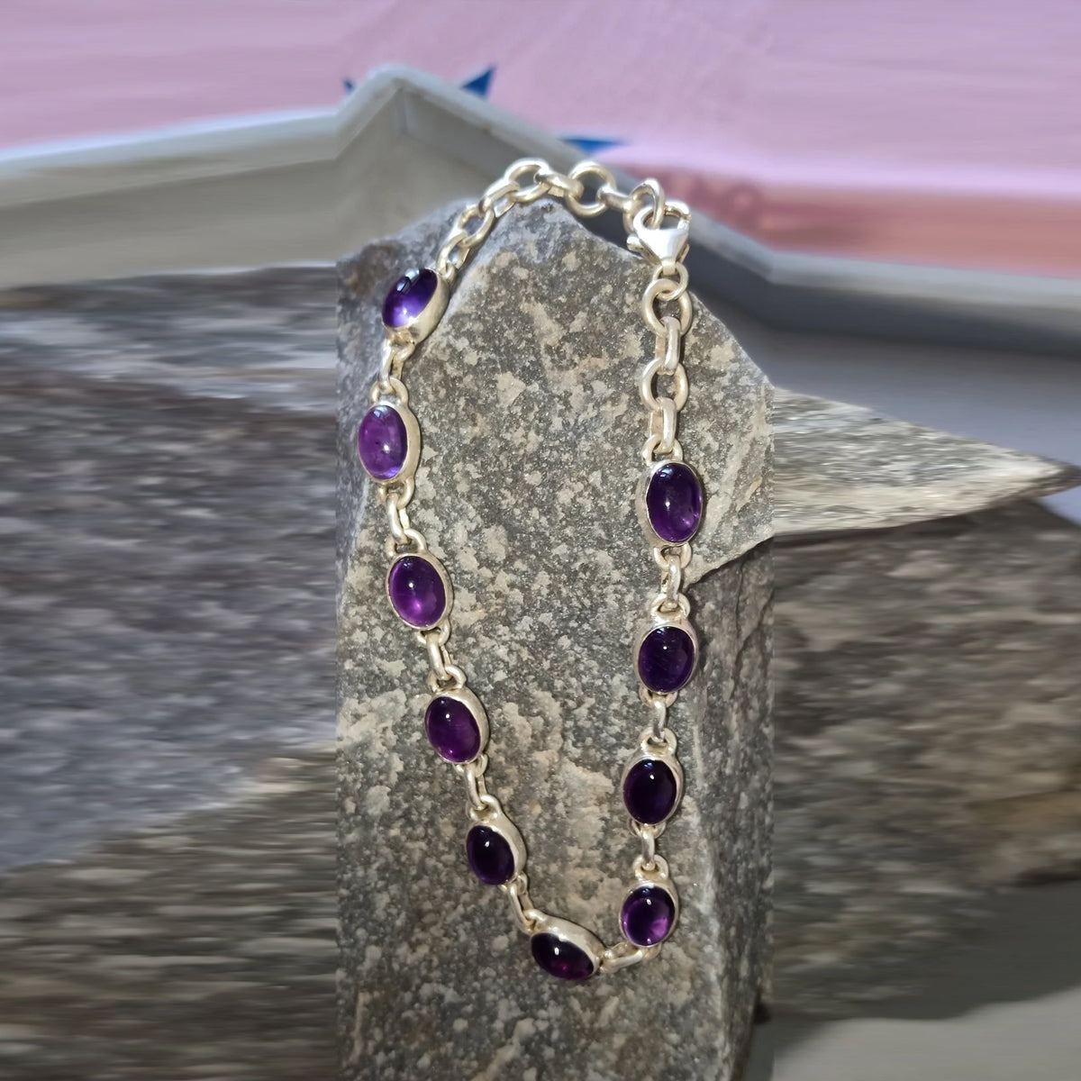 Birthstone | Bracelet | February - Amethyst – S Design Jewelry