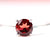 Sterling Silver Garnet Ring - 6mm Round Cut Crystal Ring - Dainty Stackable Jewelry - Christmas Gift for Her , round shape garnet ring