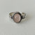 vintage Sterling Silver rose quartz  Ring - elegant  Rose Quartz Ring - natural rosequartz Ring - Vintage Silver RIng - Vintage boho Ring