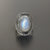 Rainbow Moon stone Ring, silver moonstone ring, gemstone ring, 92.5% sterling silver ring,