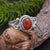 Cornelion Solid 925 Sterling Silver Ring Jewelry
