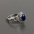 Dainty lapis lazuli ring - oval shape lapis lazuli ring - Natural Lapis Lazuli Ring -92.5% silver lapis ring - Lapis Silver Ring