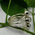 3 Stone Rainbow Moonstone Round Gemstone Designer Ring - 925 Sterling Silver Handmade Solid Women Ring Jewelry