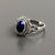 Dainty lapis lazuli ring - oval shape lapis lazuli ring - Natural Lapis Lazuli Ring -92.5% silver lapis ring - Lapis Silver Ring