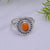 Cornelion Solid 925 Sterling Silver Ring Jewelry