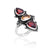 Citrin Garnet Solid 925 Sterling Silver Ring Jewelry