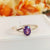 Amethyst Ring, Dainty Ring, Cut Stone Ring, 925 Silver Ring, Women Ring, Natural Amethyst, Handmade Ring