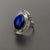 Natural Lapis Lazuli Ring, Sterling Silver Ring, Lapis Lazuli Stone, Beautiful Ring, Natural Stone, Handmade Ring, Oval Ring, Free Shipping