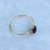 Black Onyx ring, Gold Vermeil Ring, onyx ring, Vintage Ring, natural onyx ring, oval dark black onyx ring