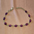 Amethyst sterling silver bracelet, Women amethyst silver bracelet, Purple silver bracelet,birthstone bracelet