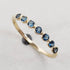 solid 925 sterling silver London Blue Topaz Gold Vermei Ring