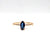 solid 925 sterling silver London Blue Topaz Gold Vermei Ring