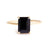 solid 925 sterling silver Black Onyx ring  Gold Vermeil Ring