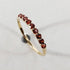 solid 925 sterling silver Garnet Ring  Gold Vermeil Ring