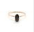 solid 925 sterling silver Black Onyx ring  Gold Vermeil Ring