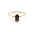 solid 925 sterling silver Black Onyx ring  Gold Vermeil Ring