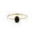 solid 925 sterling silver Black Onyx ring  Gold Vermeil Ring