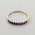 solid 925 sterling silver Amethyst ring  Gold Vermeil Ring