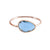 solid 925 sterling silver London Blue Topaz Gold Vermei Ring