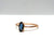 solid 925 sterling silver London Blue Topaz Gold Vermei Ring