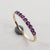 solid 925 sterling silver Amethyst ring  Gold Vermeil Ring