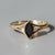 solid 925 sterling silver Black Onyx ring  Gold Vermeil Ring