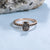 solid 925 sterling silver Black Rutile Quartz ring  Gold Vermeil Ring