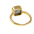 solid 925 sterling silver Labradorite ring  Gold Vermeil Ring