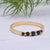 solid 925 sterling silver Black Onyx ring  Gold Vermeil Ring