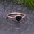 solid 925 sterling silver Black Onyx ring  Gold Vermeil Ring