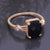 solid 925 sterling silver Black Onyx ring  Gold Vermeil Ring