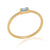 solid 925 sterling silver Blue Topaz Gold Vermei Ring