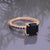 solid 925 sterling silver Black Onyx ring  Gold Vermeil Ring