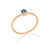 solid 925 sterling silver London Blue Topaz Gold Vermei Ring