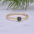 solid 925 sterling silver London Blue Topaz Gold Vermei Ring