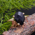 solid 925 sterling silver Black Onyx ring  Gold Vermeil Ring