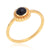 solid 925 sterling silver Black Onyx ring  Gold Vermeil Ring