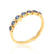 solid 925 sterling silver London Blue Topaz Gold Vermei Ring