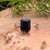 solid 925 sterling silver Black Onyx ring  Gold Vermeil Ring