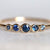 solid 925 sterling silver London Blue Topaz Gold Vermei Ring